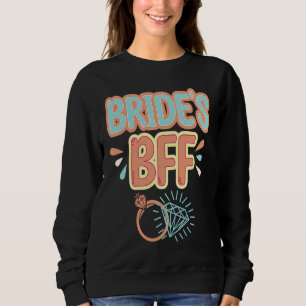 Vintage Retro Bride's BFF Bachelorette Party Match Sweatshirt