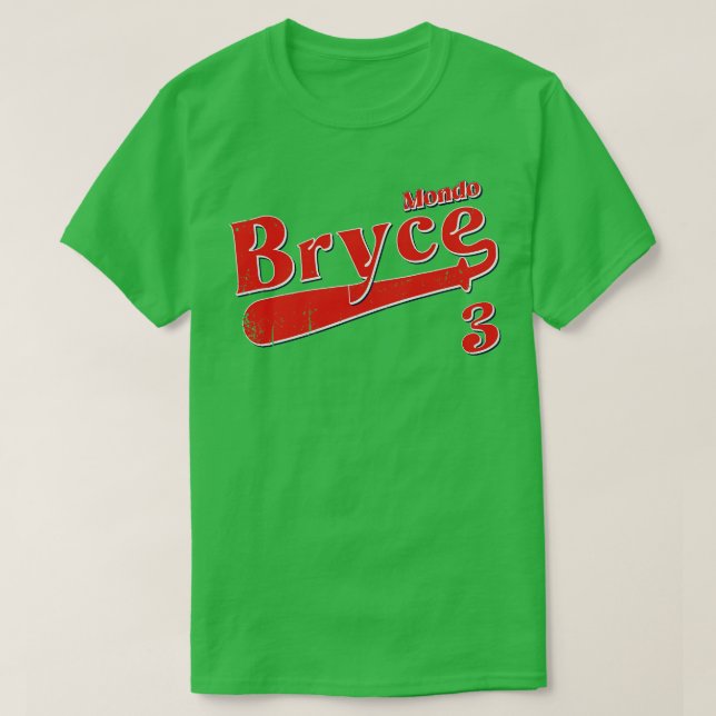 Vintage Retro Bryce Baseball Mondo T-Shirt (Design Front)