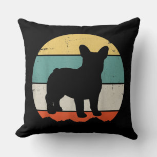 Vintage Retro Bulldog Gift For Dog Dad Dog Mum Cushion