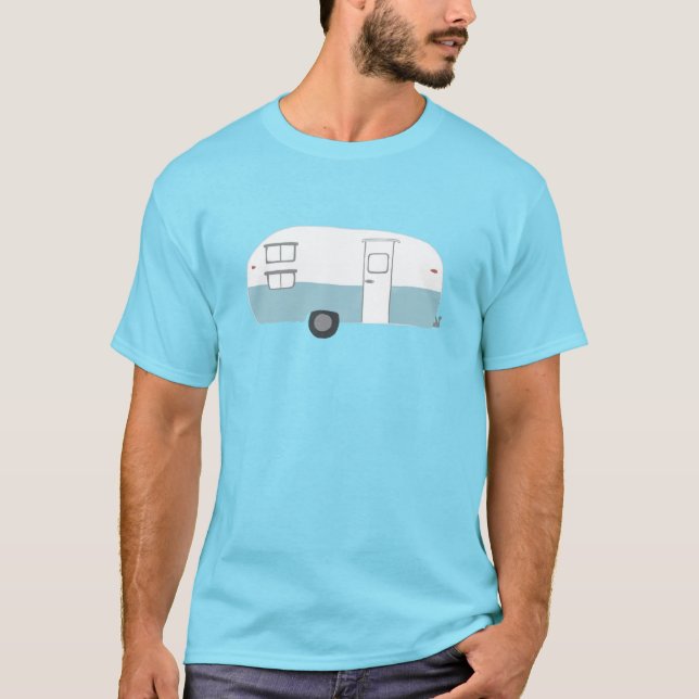 Vintage retro camper trailer - customise it! T-Shirt (Front)