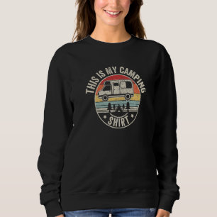 Vintage Retro Camping Trailer Camper Van Mobile Ho Sweatshirt