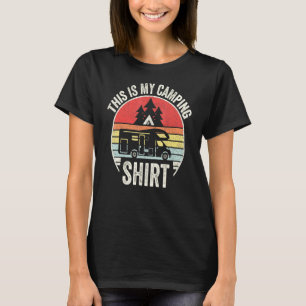 Vintage Retro Camping Trailer Camper Van T-Shirt