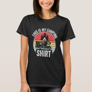 Vintage Retro Camping Trailer Camper Van T-Shirt