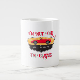 Vintage Retro Car Lover Large Coffee Mug