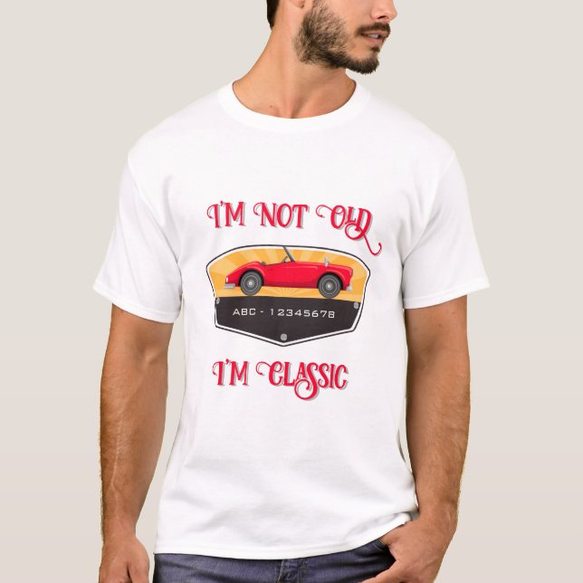 Vintage Retro Car Lover T-Shirt (Front)