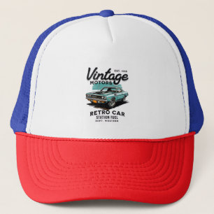 Vintage Retro Car Trucker Hat 