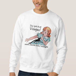 Vintage Retro Cartoon Art Girl Sweatshirt