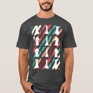 Vintage Retro Chess Players Boardgame Checkmate Gi T-Shirt