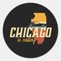 Vintage Retro Chicago Illinois USA City Map