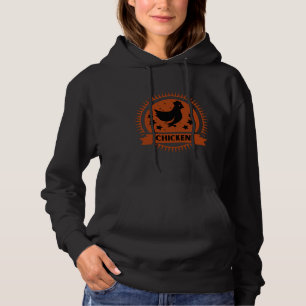 Vintage retro chicken phone hoodie