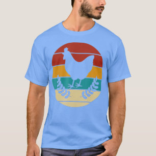 Vintage Retro Chicken Poultry Farm Farmers Men Wom T-Shirt