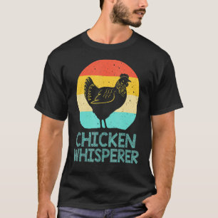 Vintage Retro Chickens Chicken Whisperer Farmer Lo T-Shirt