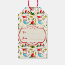 Vintage Retro Christmas Stockings