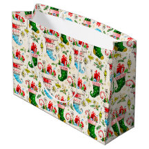 Vintage Retro Christmas Stockings