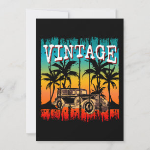 VINTAGE RETRO CLASSIC GIFT INVITATION