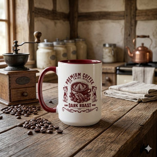 Vintage Retro Coffee Drinker Mug