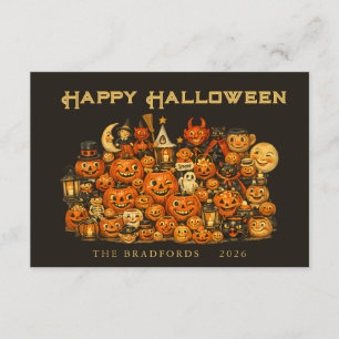Vintage Retro Collection of Halloween Memorabilia Enclosure Card