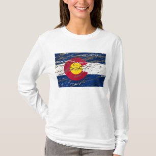 Vintage Retro Colorado State flag T-Shirt