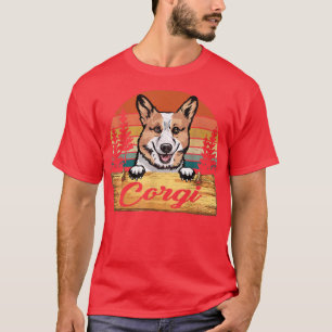 Vintage Retro Corgi Dog Lover Gifts 1384 T-Shirt
