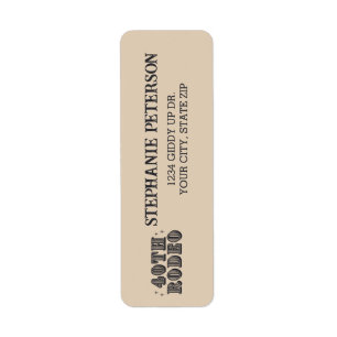Vintage Retro Cowgirl 40th Birthday Party