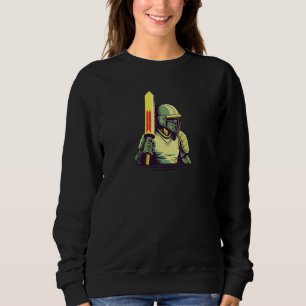 Vintage Retro Cricket Cricket Player Sweatshirt