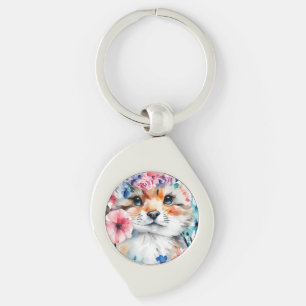 Vintage retro cute design for kids  key ring