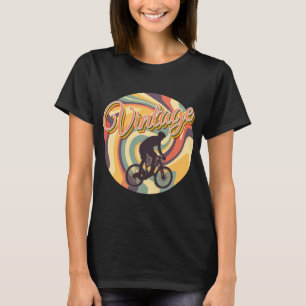 VINTAGE RETRO CYCLING IN COLORFUL TWIRL  T-Shirt