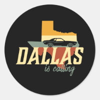 Vintage Retro Dallas Texas USA City Map