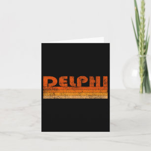 Vintage Retro Delphi Greece Card