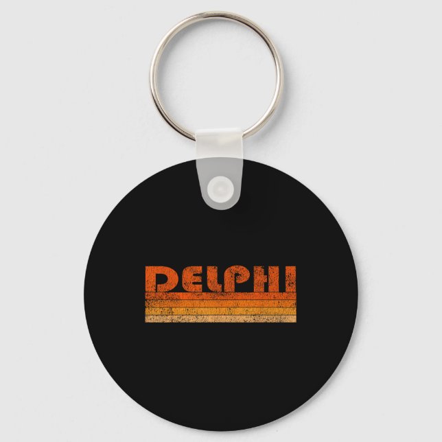 Vintage Retro Delphi Greece  Key Ring (Front)