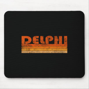 Vintage Retro Delphi Greece Mouse Pad