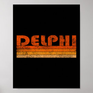 Vintage Retro Delphi Greece  Poster