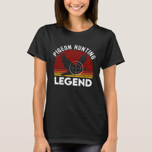 Vintage Retro Dove Hunting Pigeon Hunter Legend Di T-Shirt