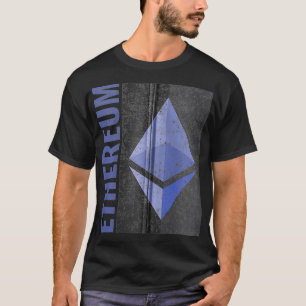 Vintage Retro Ethereum ETH Coin Cryptocurrency Zip T-Shirt