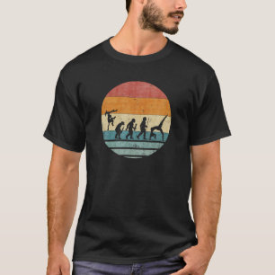 Vintage Retro Evolution Of Yoga Instructor Yogi Si T-Shirt