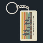 Vintage Retro Family Trek Silhouette Custom Acryli Key Ring<br><div class="desc">Keep your favorite people close to your heart (and your keys!) with this unique retro-inspired keychain. Featuring a timeless silhouette of a family journeying together, this design blends a clean minimalist aesthetic with a warm, distressed 1970s color palette. ​Whether you’re heading to an annual family reunion, a cross-country vacation, or...</div>
