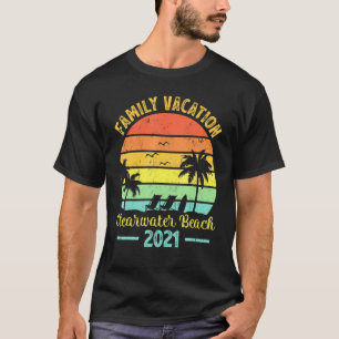 Vintage Retro Family Vacation 2021 Florida Clearwa T-Shirt