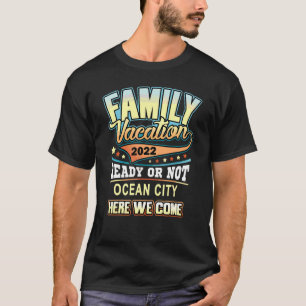 Vintage Retro Family Vacation 2022 Maryland Ocean T-Shirt