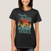 Vintage Retro Family Vacation 2022 Texas Beach