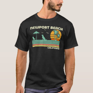 Vintage Retro Family Vacation California Newport B T-Shirt