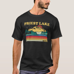 Vintage Retro Family Vacation Idaho Priest Lake T-Shirt