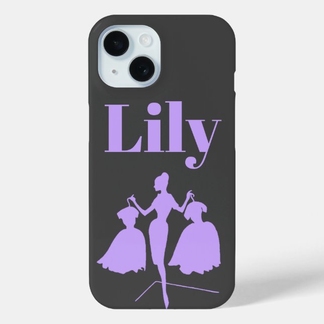Vintage Retro Fashiion Silhouette Case-Mate iPhone Case (Back)
