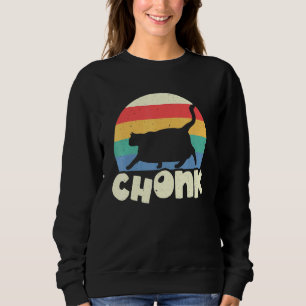 Vintage Retro Fat Cat Meme Sweatshirt