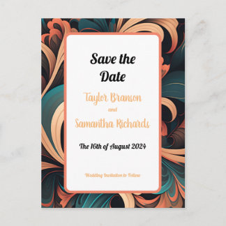 Vintage Retro Floral  Postcard