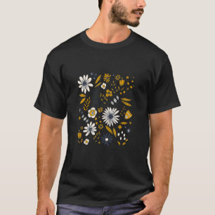 Vintage retro Floral Wildflower Bouquet botanical  T-Shirt