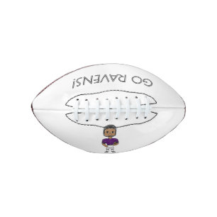 vintage retro football player purple black simple