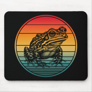Vintage Retro Frog Amphibian Toad Mouse Pad
