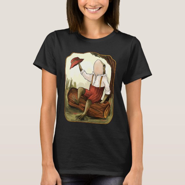 Vintage retro frog toad clothes T-Shirt (Front)