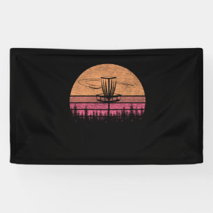 Vintage Retro Frolf Frisbee Disc Golf Tee Gift Banner
