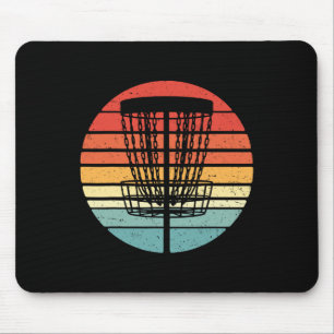 Vintage Retro Frolf Sport Flying Disc Golf Sket De Mouse Pad